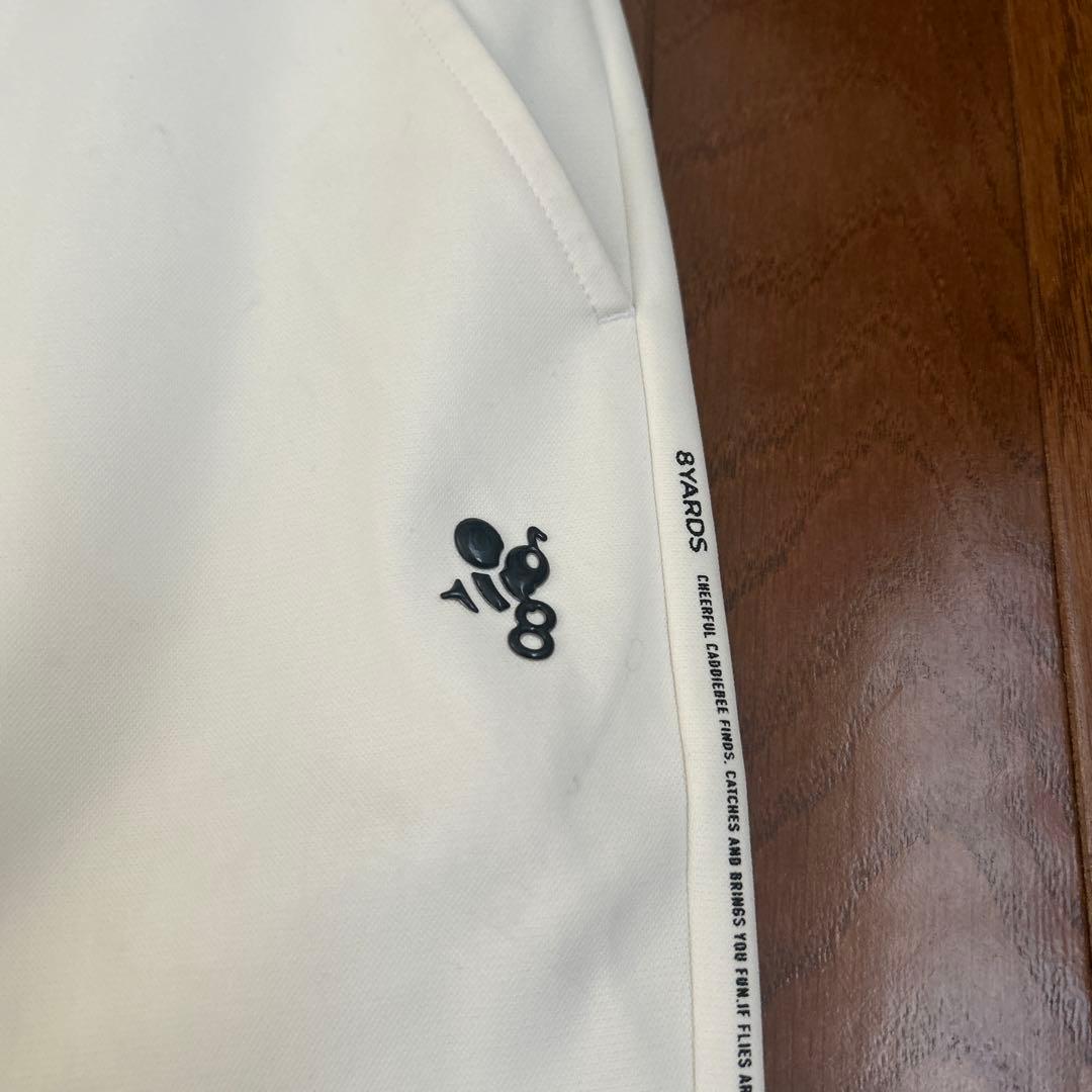 8YARDS メンズ ゴルフパンツ ホワイト　ジョガーパンツ