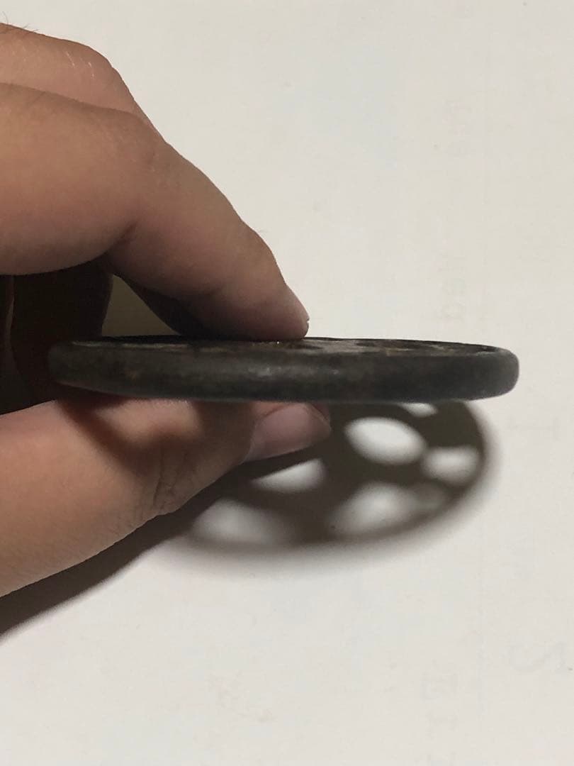 旧家蔵出し品　古正阿弥　鉄製　円形　透かし鍔　箱無し　刀装具　武具　鍔