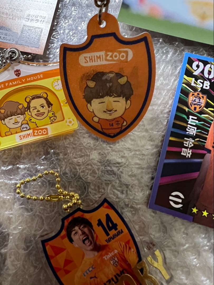 山原怜音サイン入り写真と応援グッズセット エスパルス