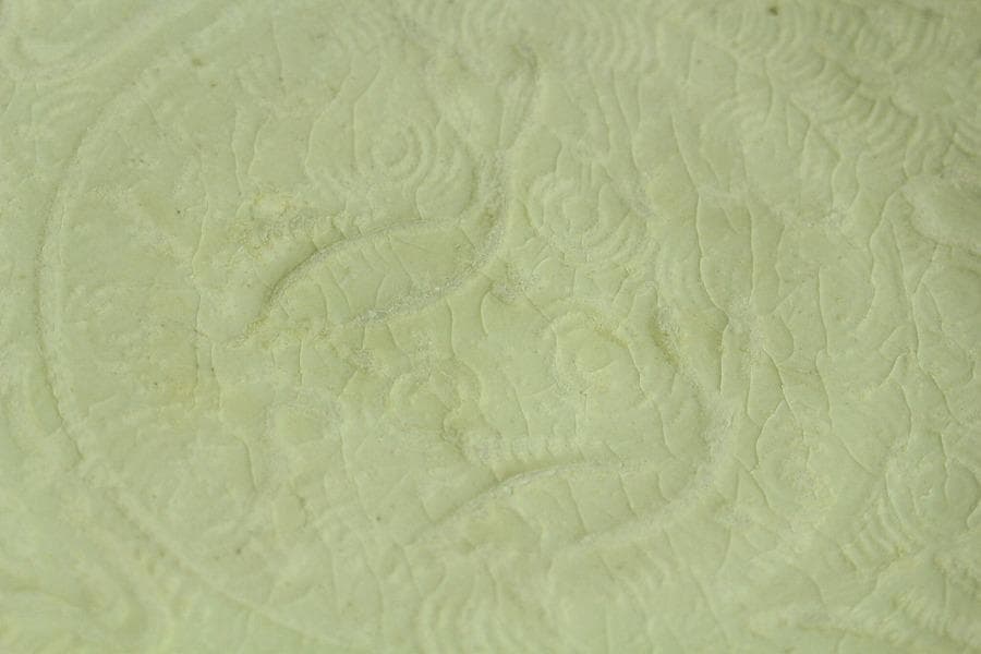 中国美術 唐物 白磁 印刻 双魚紋 碗 φ18cm 書付 仕服(K-RC959)