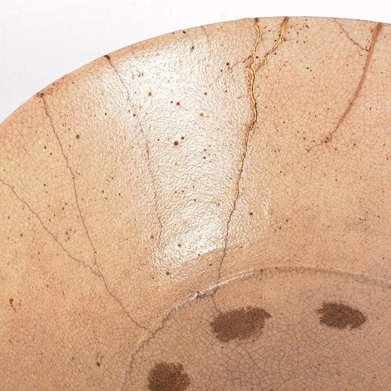 朝鮮美術　李朝白磁　井戸茶碗　時代箱付　V　R7534