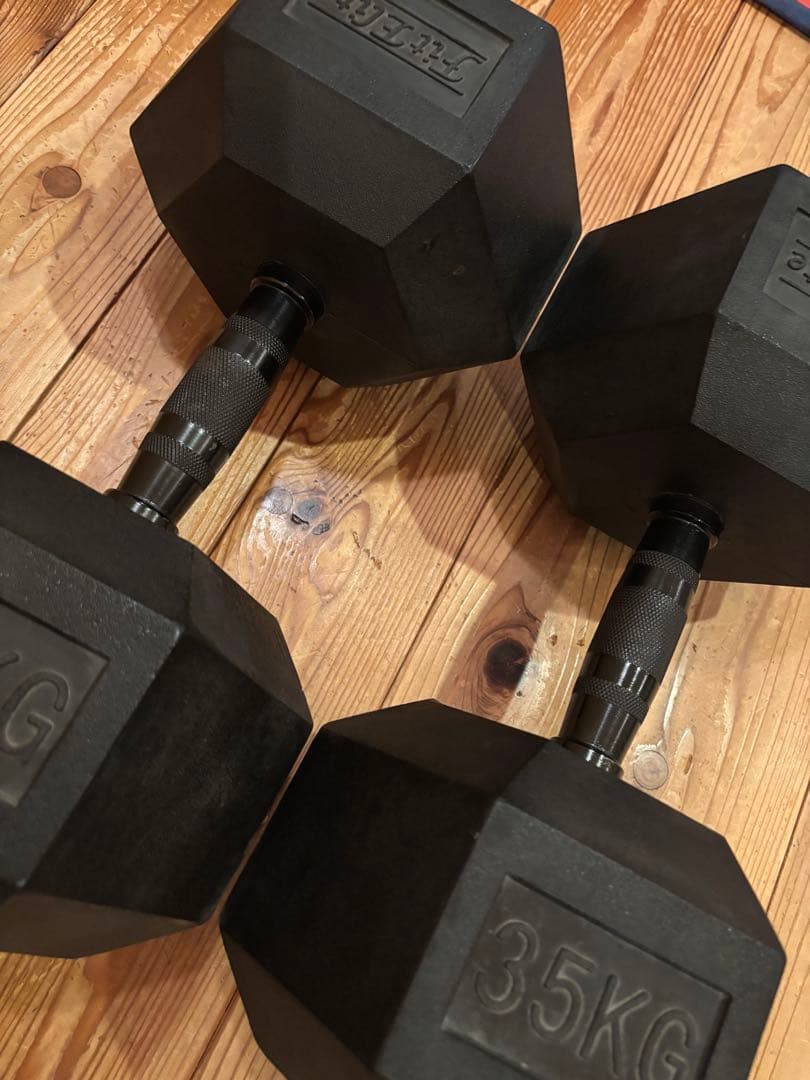 ラバーダンベル　35kg 2個セット