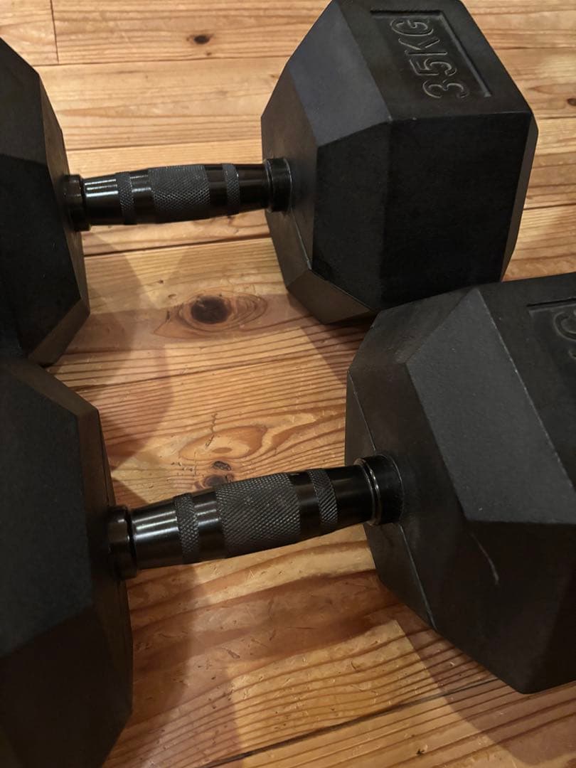 ラバーダンベル　35kg 2個セット