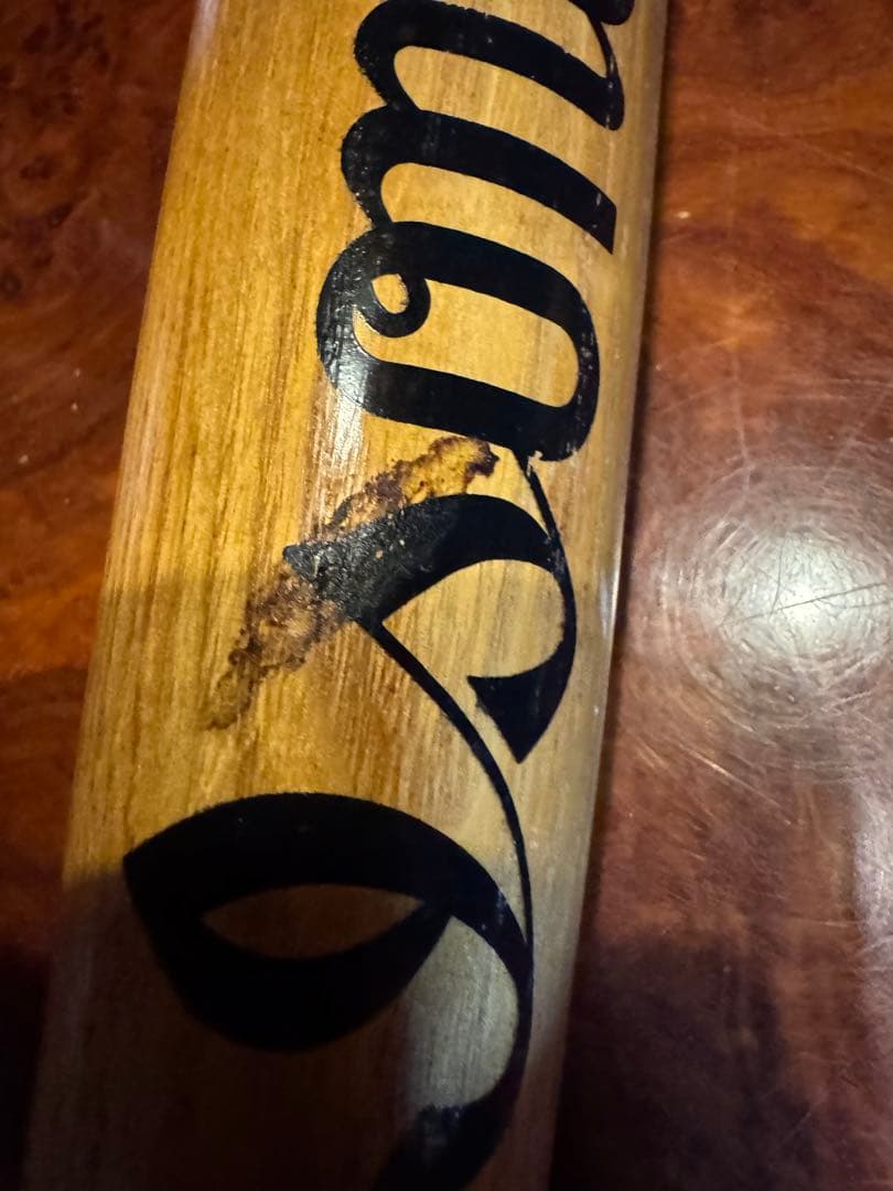 昭和レトロ　ISONO製　落合博満サイン入りバット　小傷汚れあり