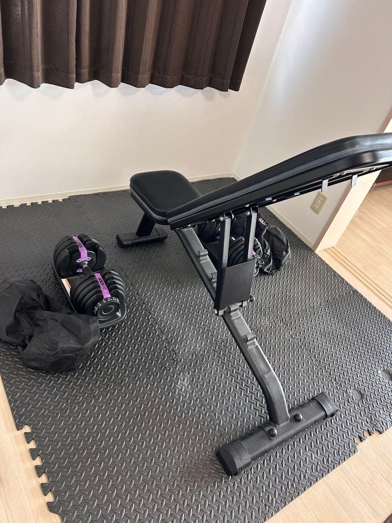 【TOKI】トレーニングベンチ ダンベル付き