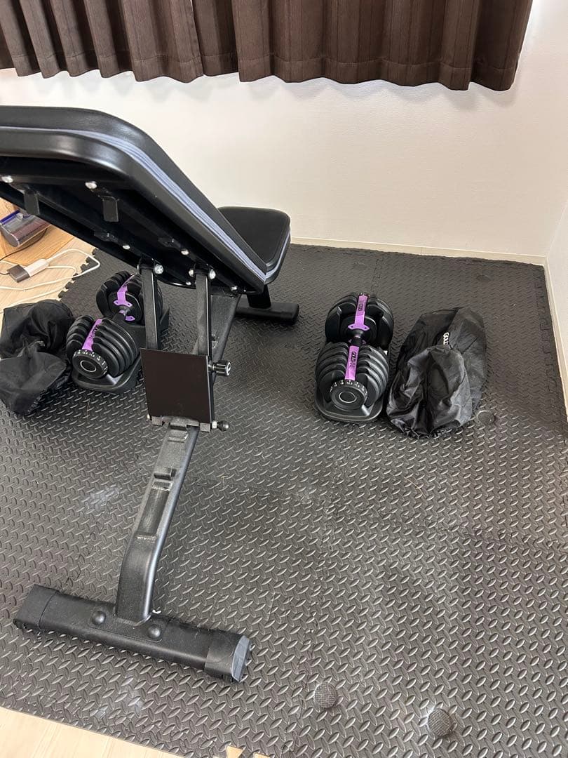 【TOKI】トレーニングベンチ ダンベル付き