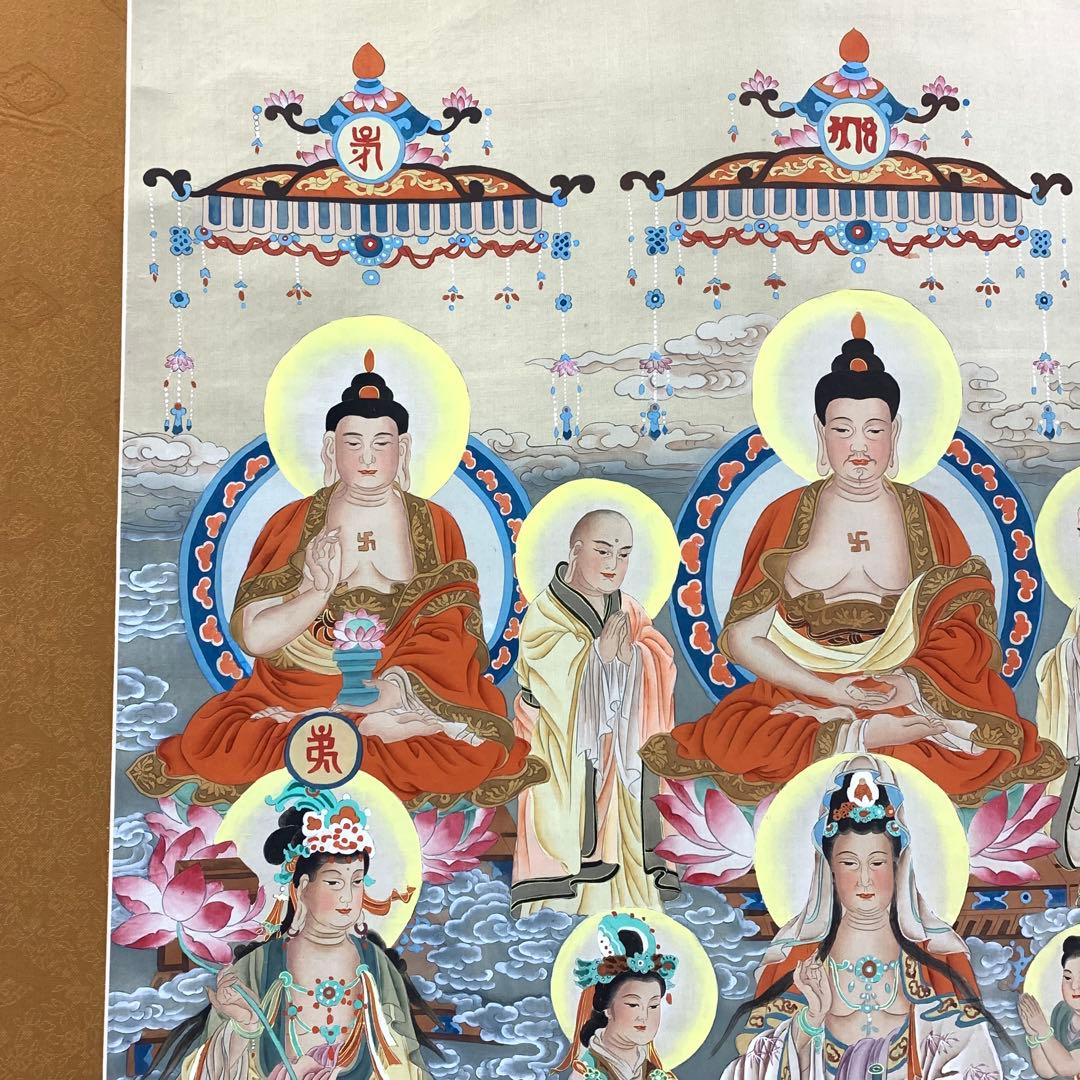 掛軸 金堂佛像 木箱 仏事 行事