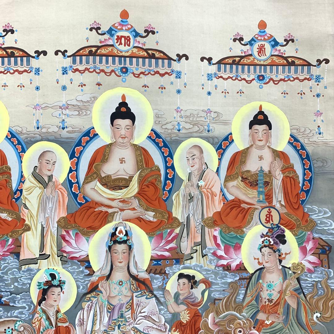 掛軸 金堂佛像 木箱 仏事 行事