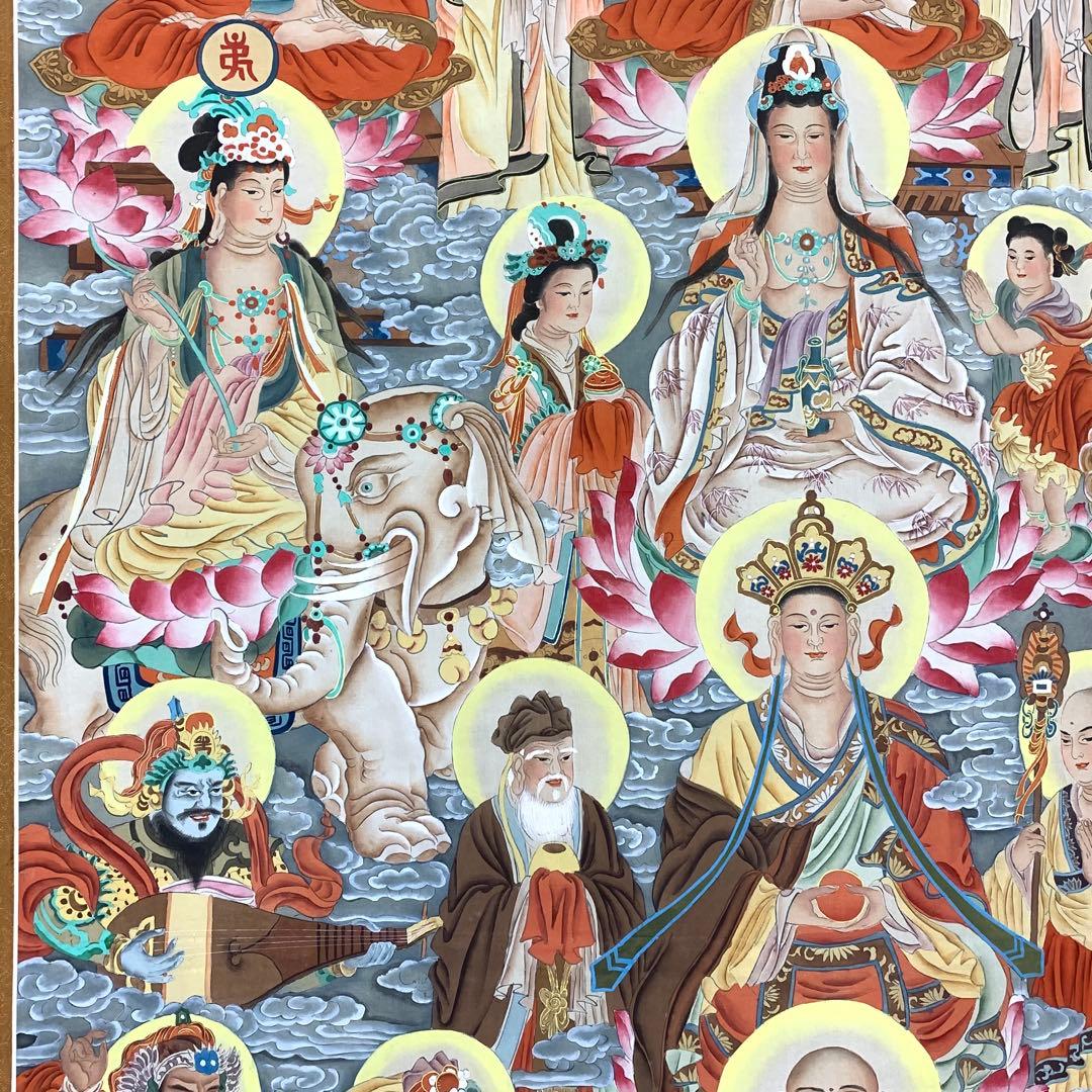 掛軸 金堂佛像 木箱 仏事 行事