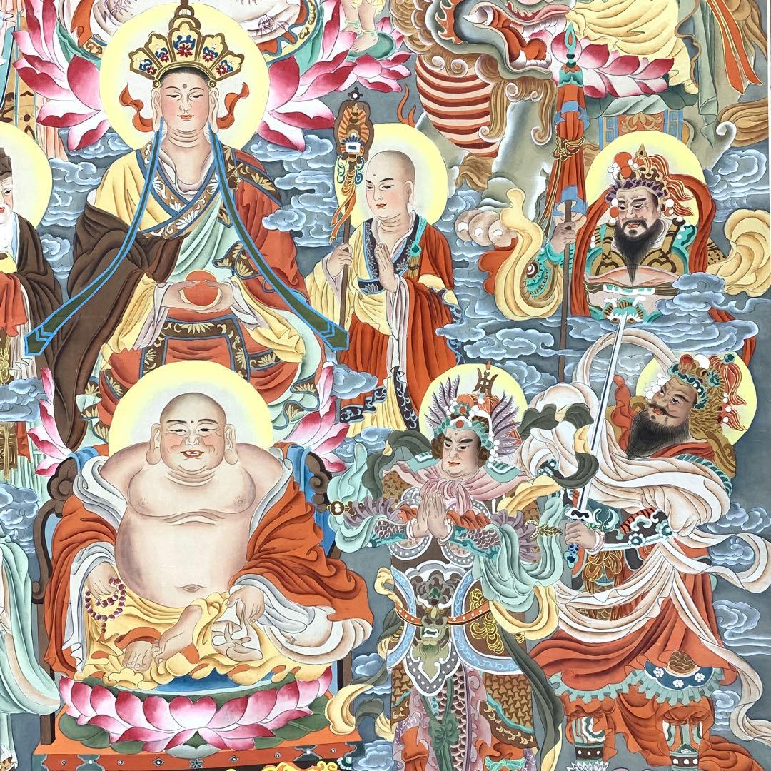 掛軸 金堂佛像 木箱 仏事 行事