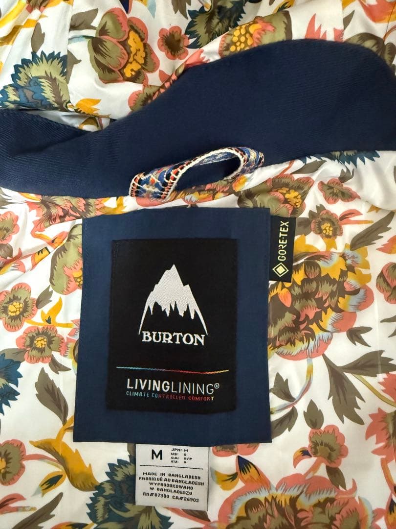 Burton スノーボードジャケット M ネイビー　即購入可