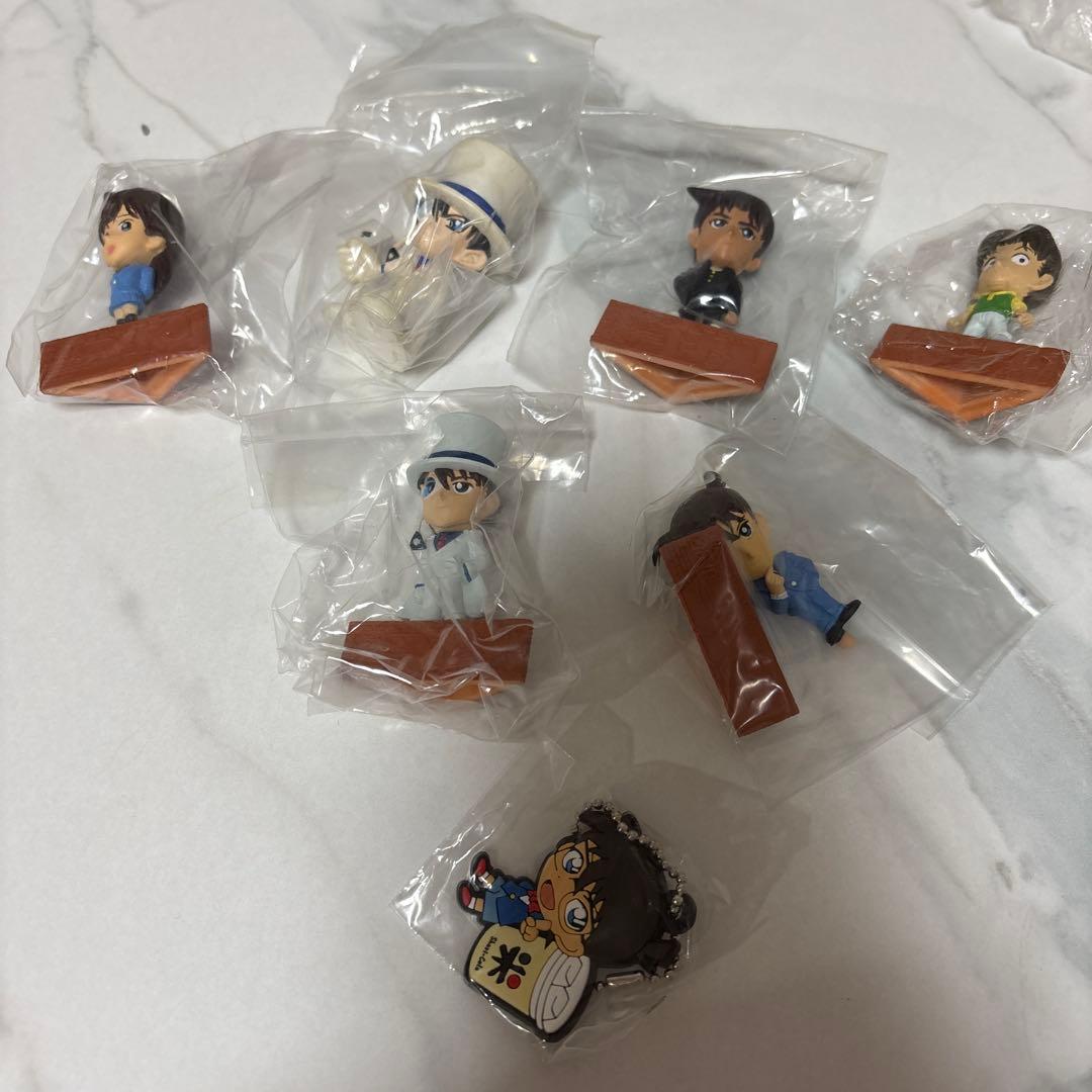 名探偵コナン 食玩？ フィギュア7点 くら寿司 コナン キッド 蘭 平次 新一