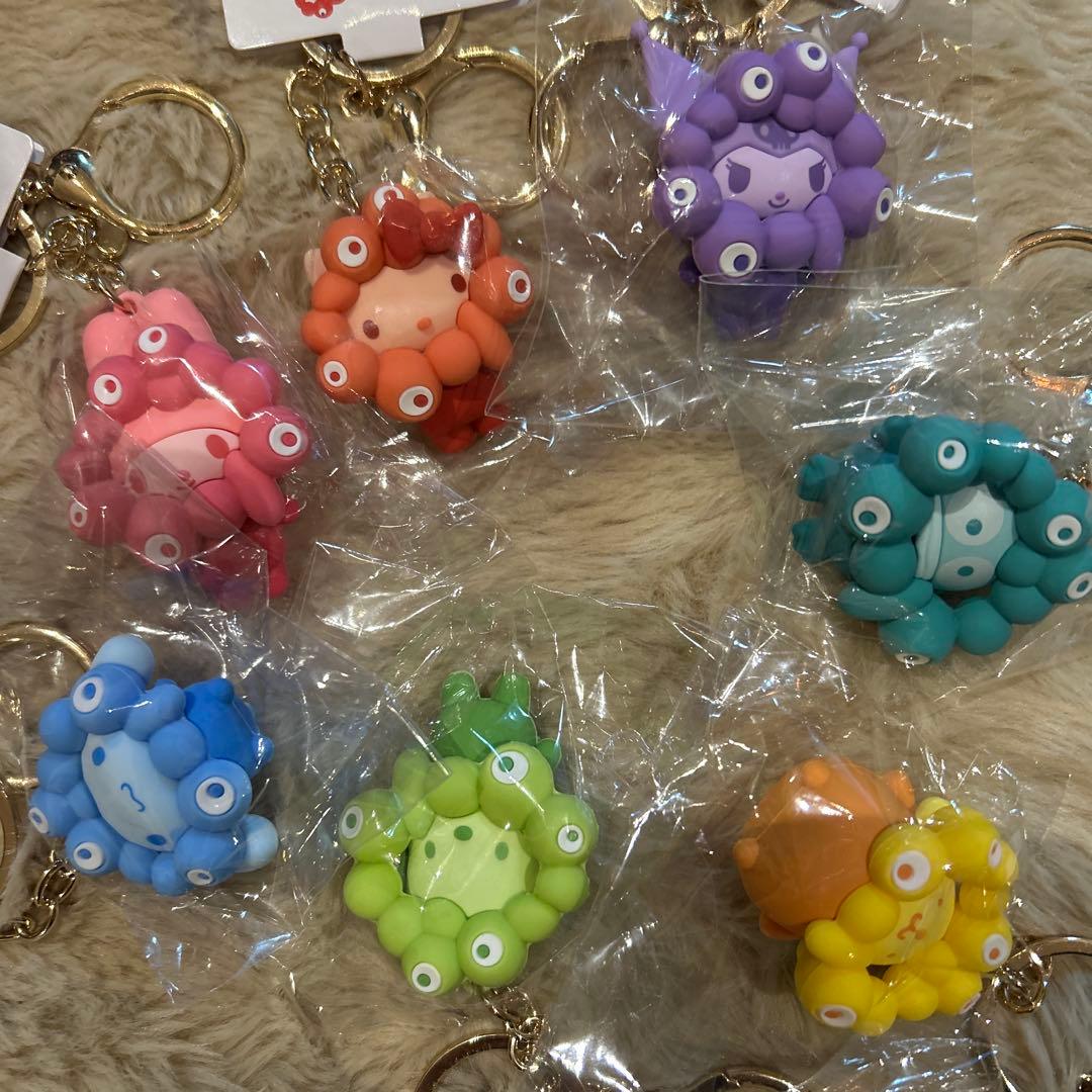 【7個セット】推しカラーサンリオコンプリートキーホルダー