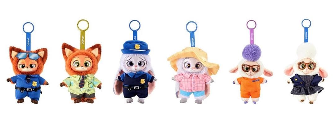 MINISO ディズニー　ズートピア　マスコット　ジュディ ニック 警官　2点