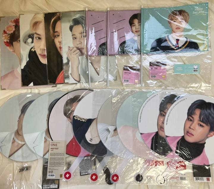 BTS ジミン うちわ プレミアムフォト フラッグ