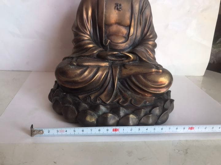 佛像古銅製，（旧家藏出し）時代物，古美術品，高2⃣️6⃣️cm，書房置物