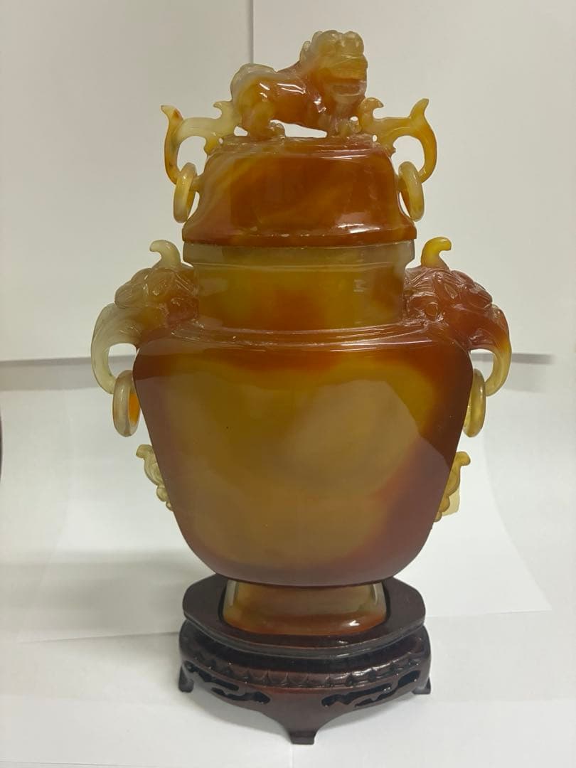 【希少】《中国美術》香炉 透彫 中国古玩