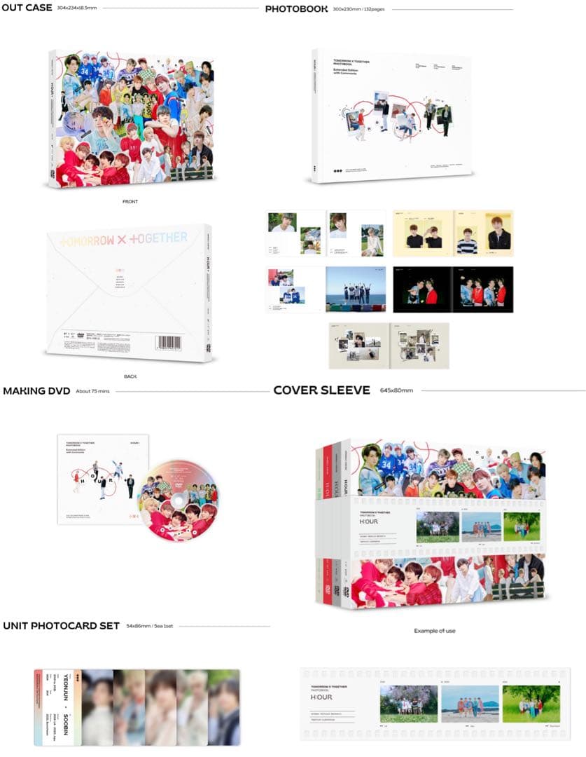 TXT フォトブック H:OUR 2セット アコーディオンカード  ヨンジュン