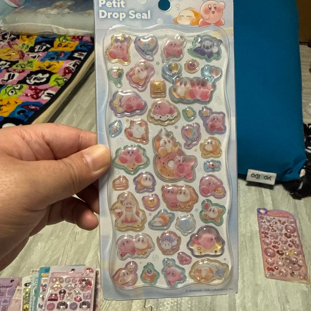 サンリオボンボンドロップシール、サンリオおはじきシール、ポケモンタイルシール