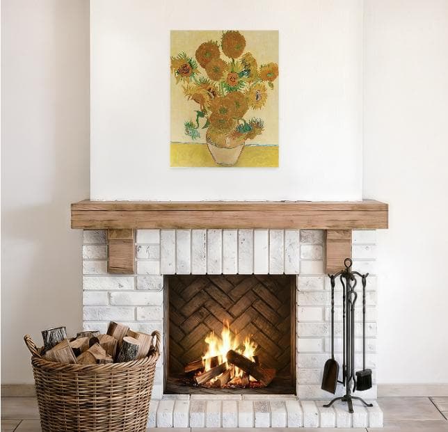 油絵 ゴッホ ひまわり ロンドン、ナショナルギャラリー版 模写 30号 F30