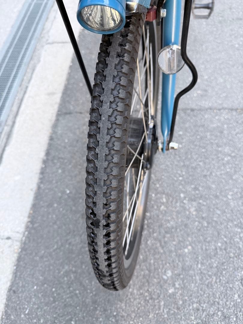 大阪府　子供乗せ　ブリヂストン　電動アシスト自転車 チャイルドシート付き 青