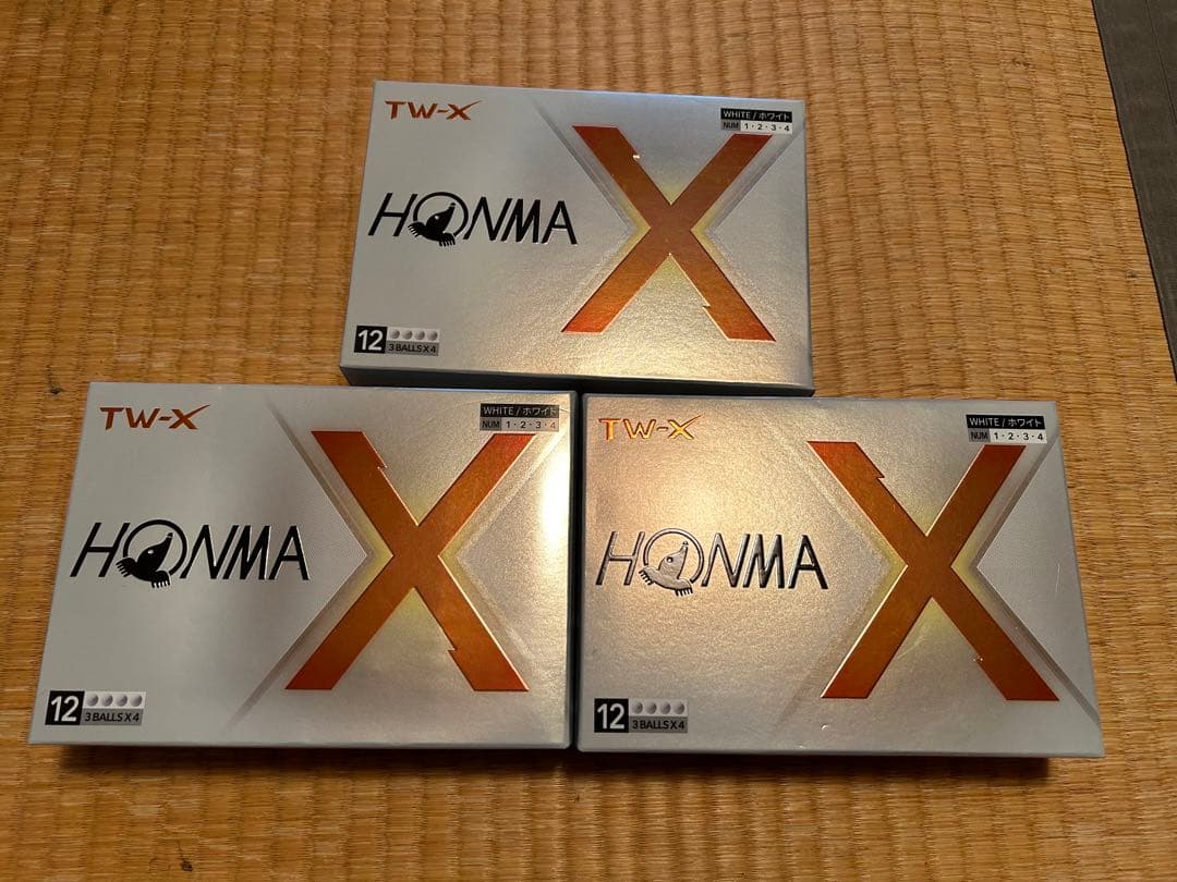 HONMA TW-X 2024 ゴルフボール 12個入り 3箱セット 36ケ