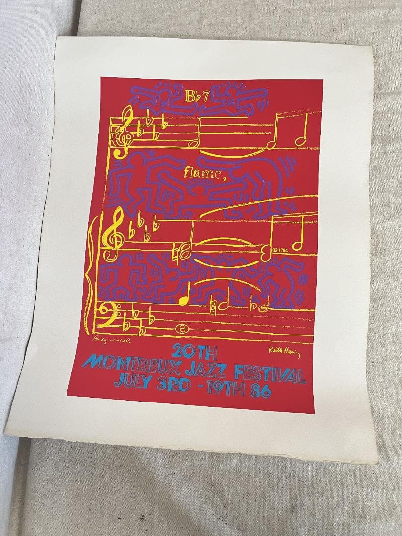 ポスター【キースへリング】 モントレージャズフェスティバル アンディウォーホル