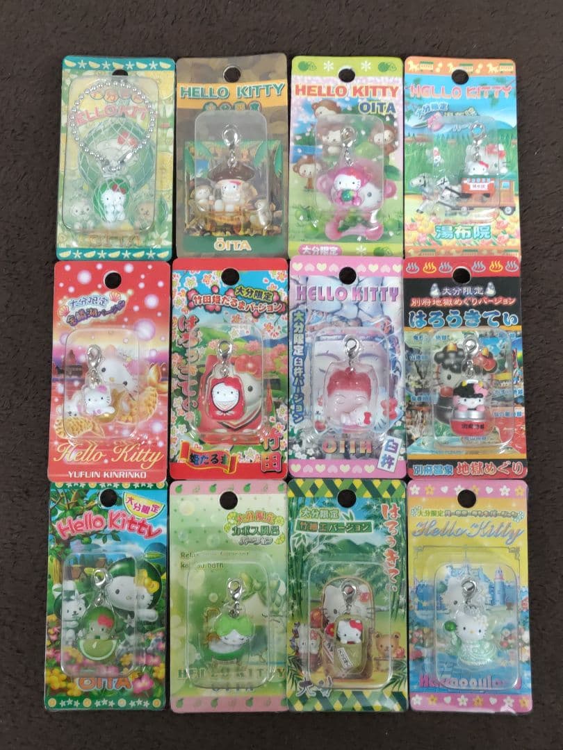 Hello Kitty ハローキティ 大分限定ファスナーストラップ 12種セット