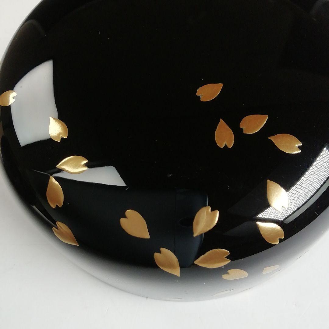 Ｔ８３４　棗　『花吹雪蒔絵』『中棗』『竹内幸斎 作』　共箱　茶道具