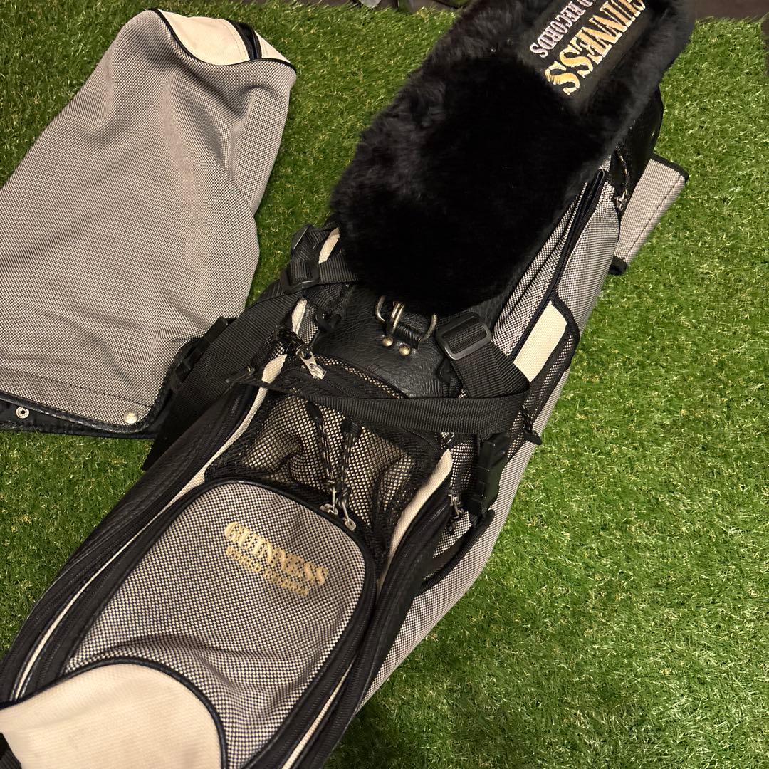 GUINNESS ゴルフバッグ・キャディバッグ 黒とグレー