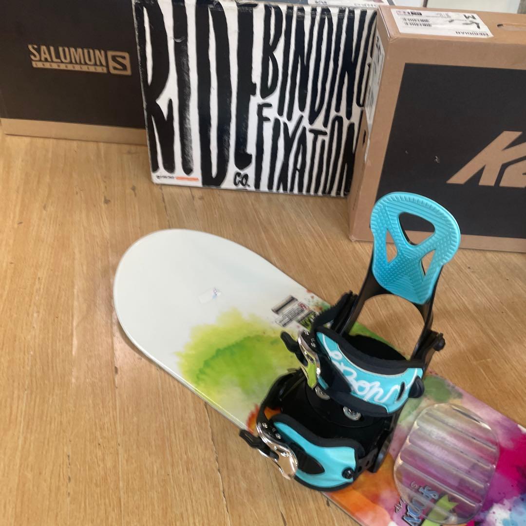 SPOON　スプーン　美品キッズスノーボードセット　バイン付4点セット