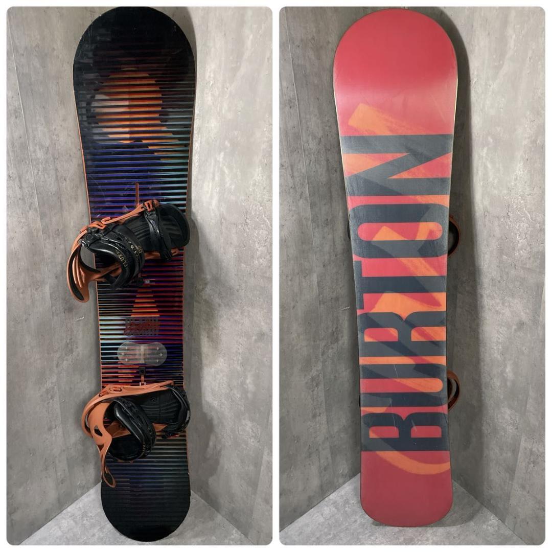 BURTON CLASH 155cm スノボ FLUX Lバイン 2点 バートン