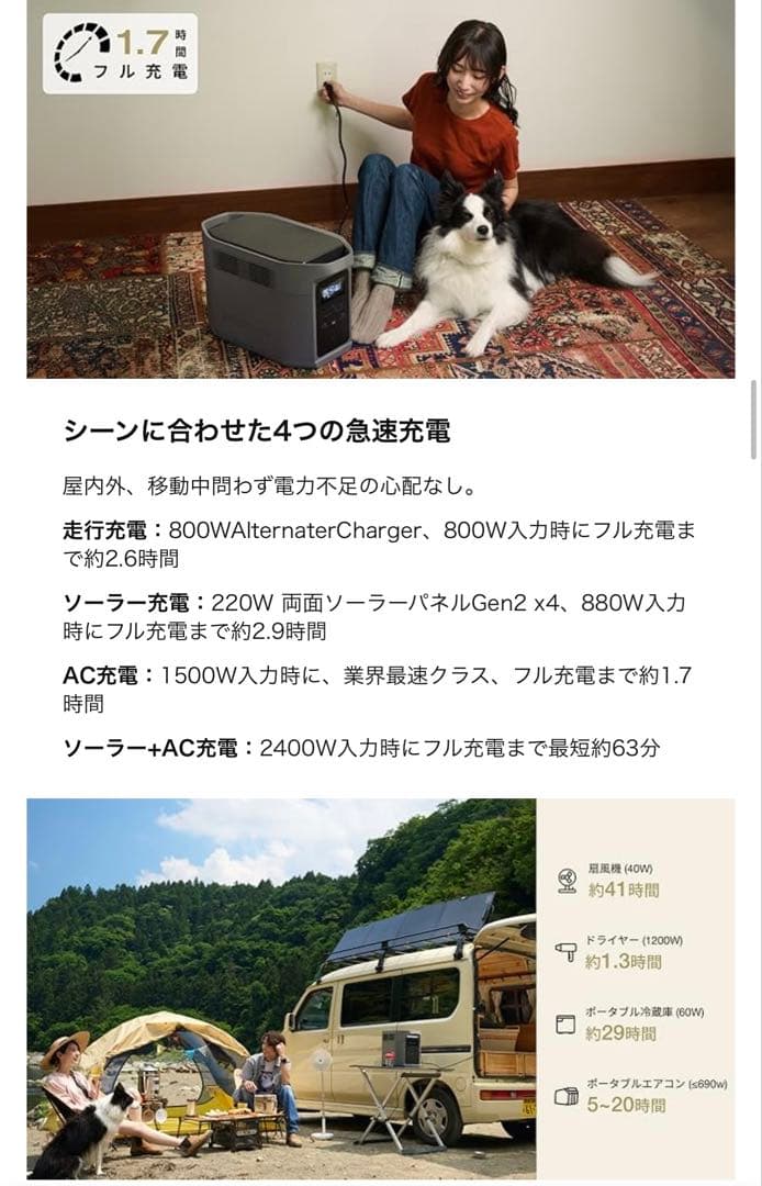 【新品未開封】 最新版DELTA 2 Max S エス2400W 254100円