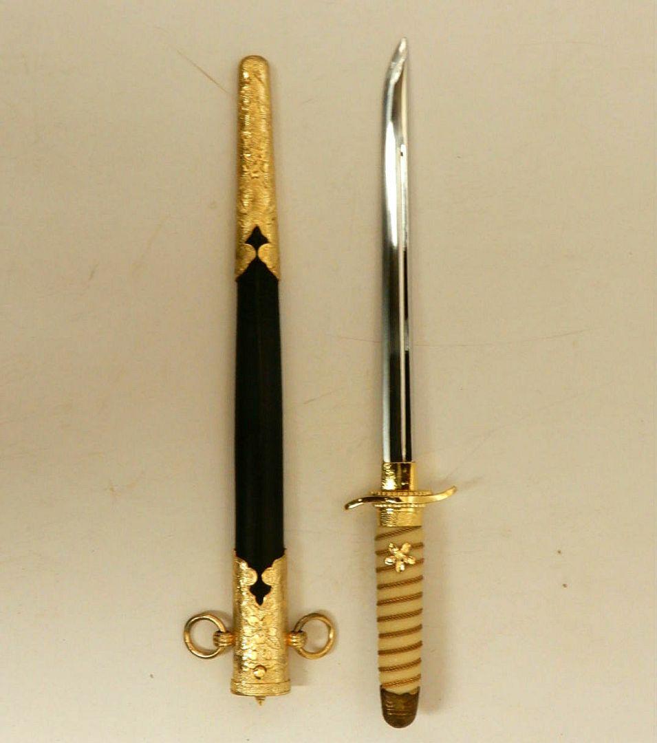 【極美品】海軍士官 短剣 模造刀