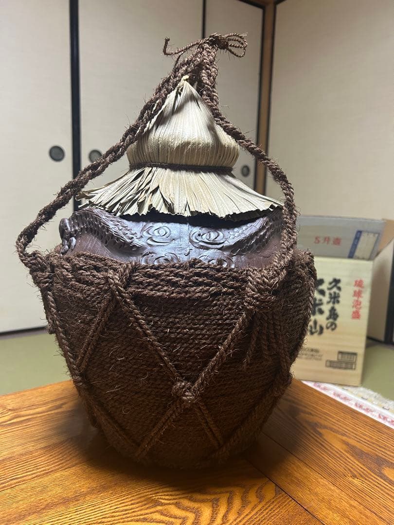 【久米島の久米仙】棕櫚巻5升壷 43度 9,000ml 泡盛