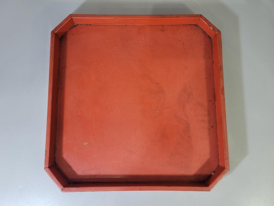 古美術 仿堆朱 陶製 水注 瓶 文房具 DT628