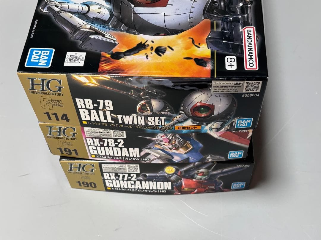 【宇宙世紀連邦軍セット】HG ガンダム ガンタンク ガンキャノン ボール ジム