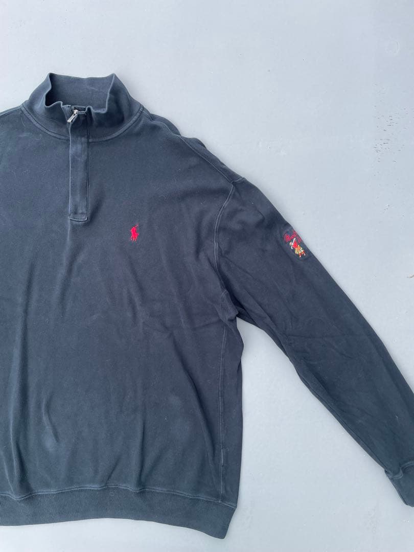 ポロラルフローレンスウェットハーフプルオーバー アノラック ジップ90s当時モノ