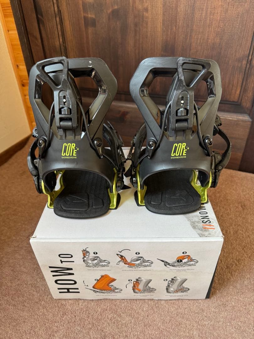 SPスノーボードビンディング CORE LIME Sサイズ