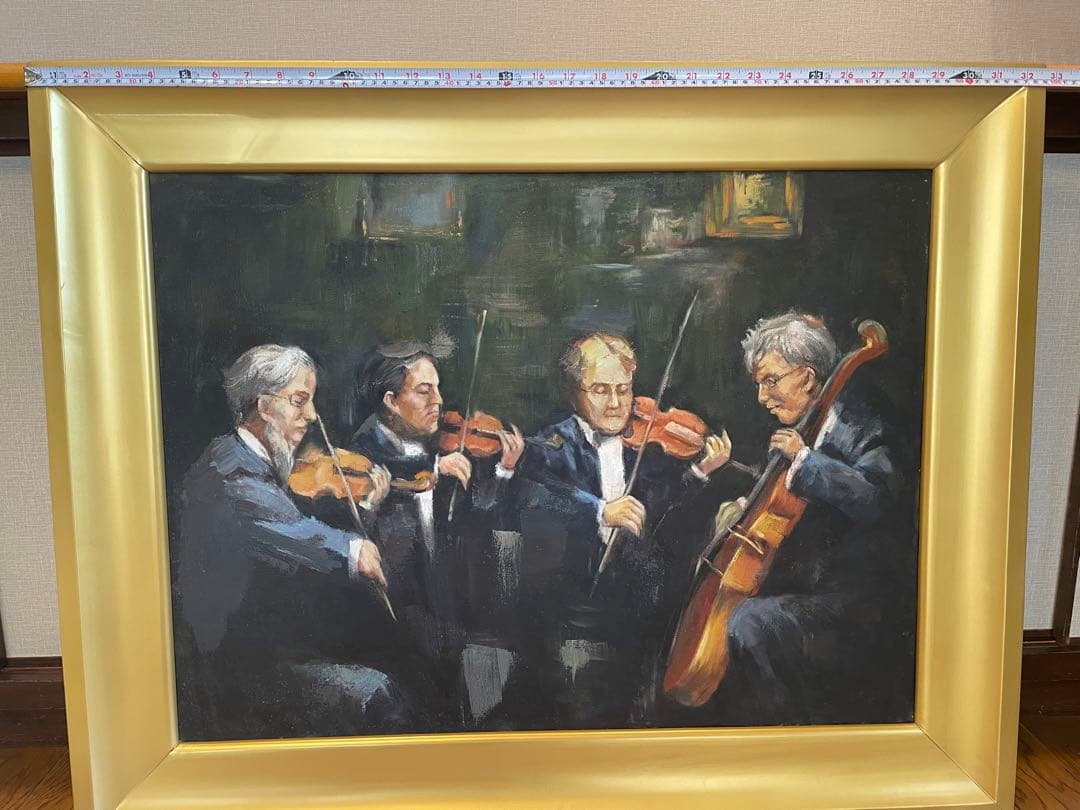 【アンティーク】絵画　油絵　海外入手　作者不明　美術品　大型