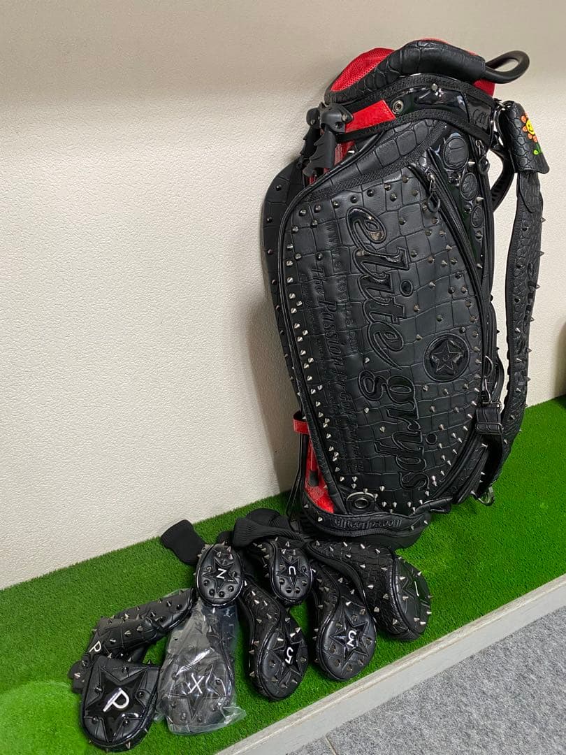 エリートグリップ 限定品 クロコ スタッズ付き キャディバック