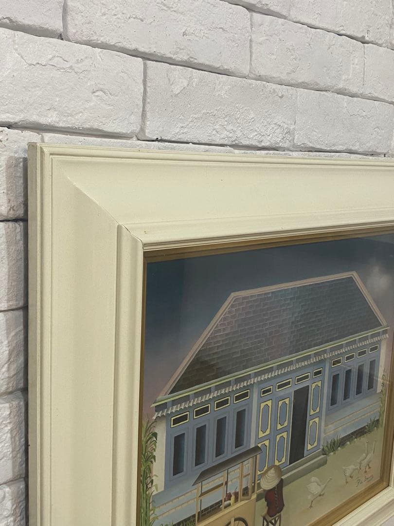 ⭐️全国送料無料】油絵　キャンディー売り6号　絵画　アンティーク　輸入品　フランス