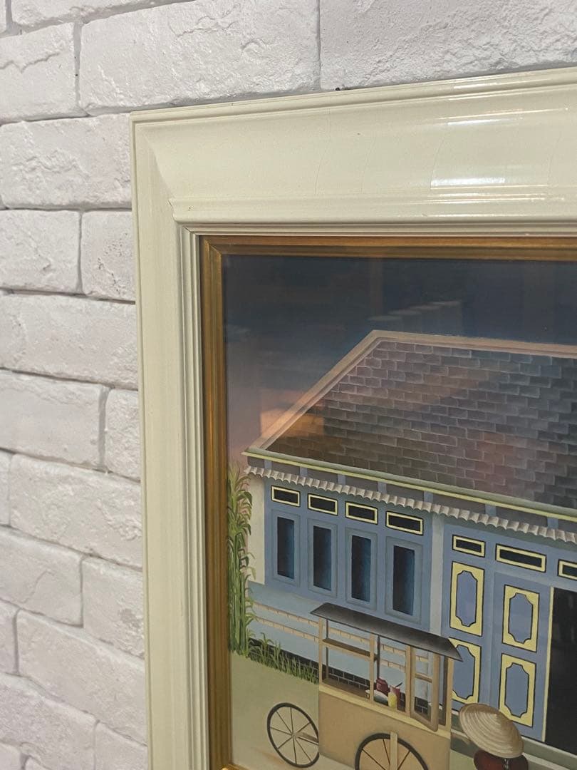 ⭐️全国送料無料】油絵　キャンディー売り6号　絵画　アンティーク　輸入品　フランス