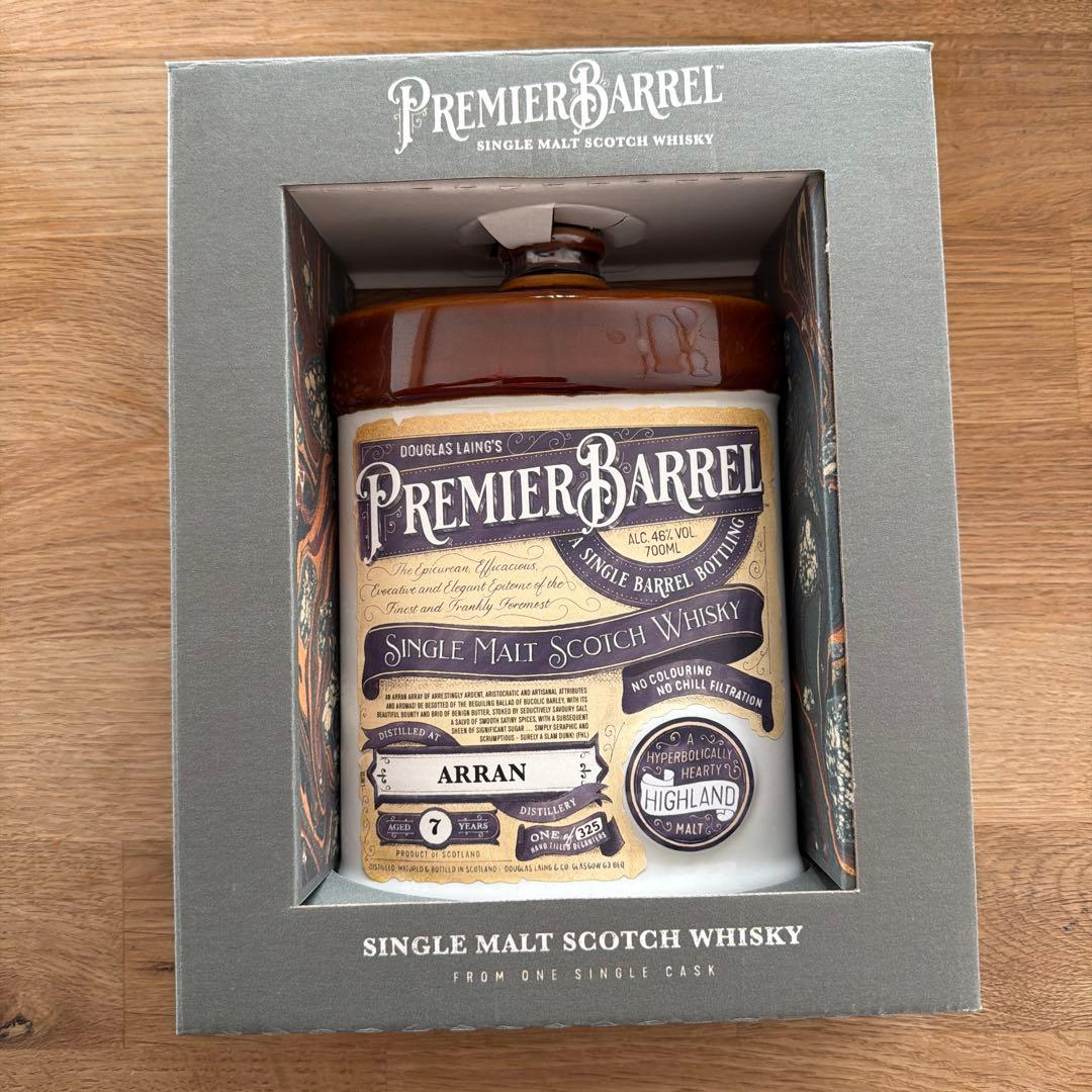 スコッチウイスキー　ダグラスレインプレミエバレル　アラン7年