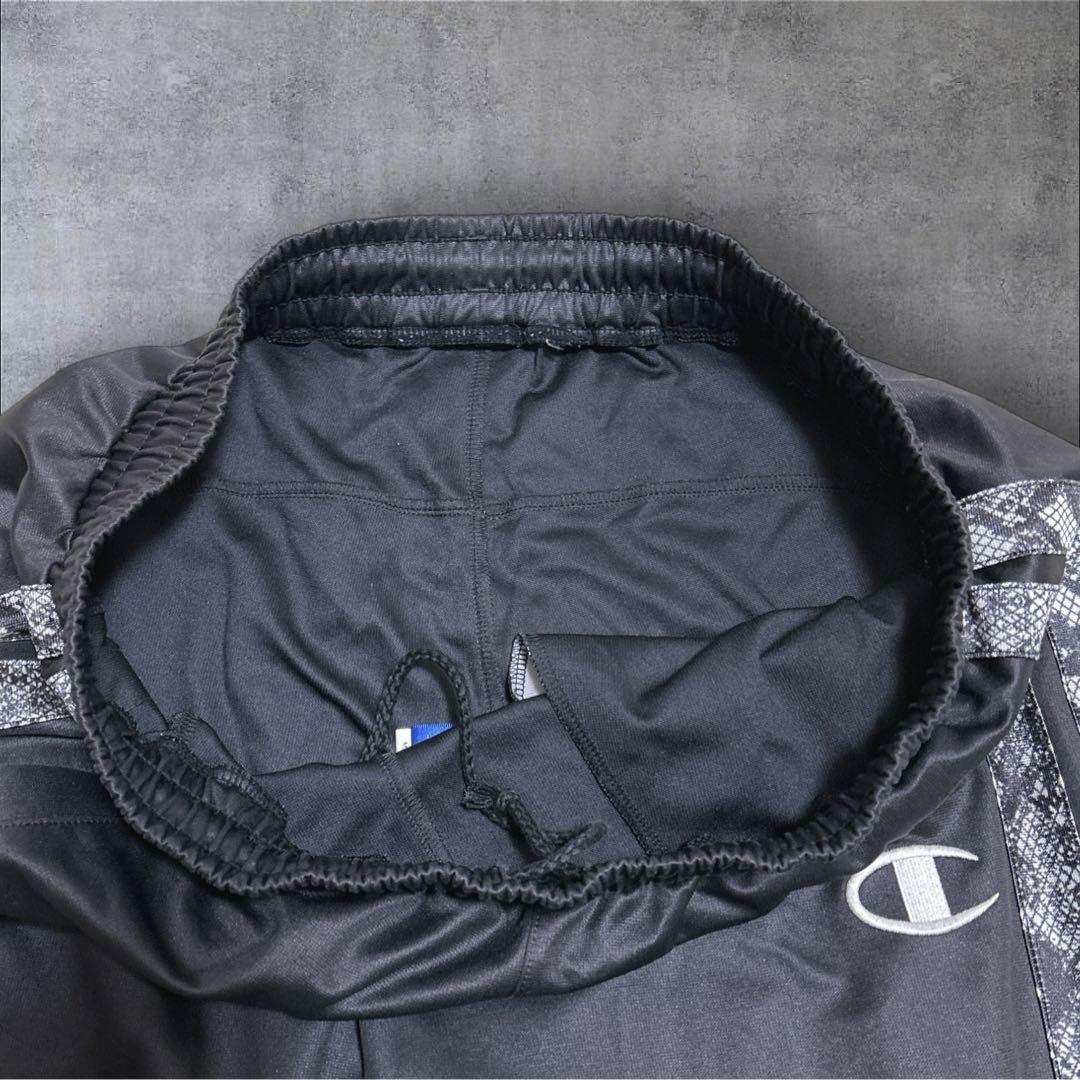 希少✨チャンピオン ジャージ セットアップ 魔裟斗モデル パイソン柄　黒　L