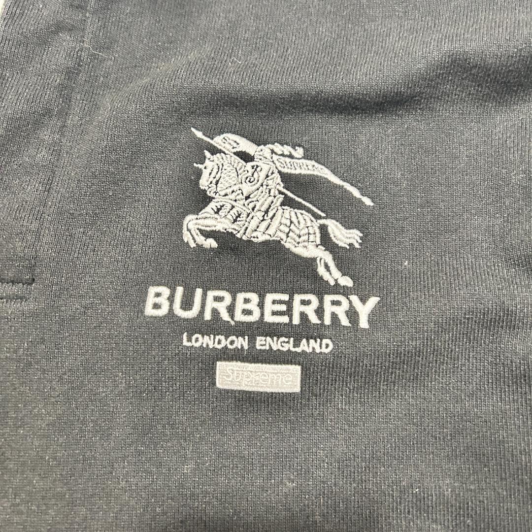 希少 XL Supreme×Burberry Rugby ラグビー ラガーシャツ