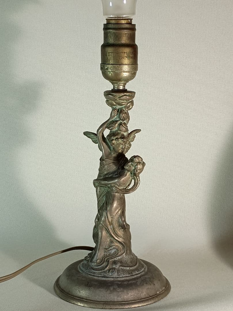 アールヌーボーアンティーク彫刻電気スタンド