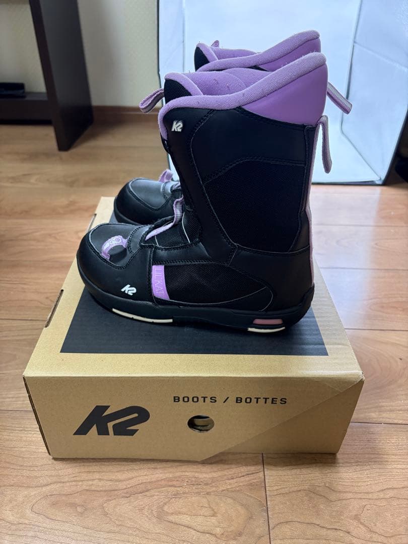 スノボブーツ　K2 LIL KAT ブラック/パープル 21センチ　女の子