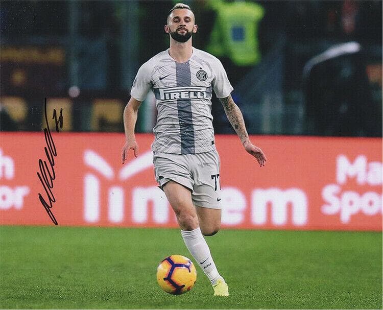 直筆サイン入り写真 マルセロ・ブロゾヴィッチ FCインテル・ミラノ SA鑑定済