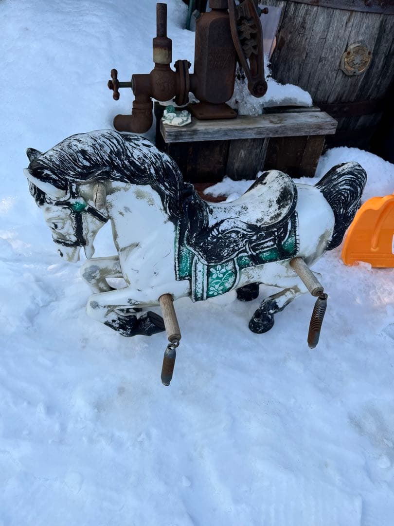 フランス アンティーク ロッキングホース/メリーゴーランド木馬風、木馬風飾り